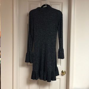 Bell sleeve knit dress